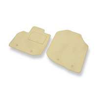 Premium tappetini auto in velluto compatibili con Honda City V (2009-2011) - tappeti auto beige