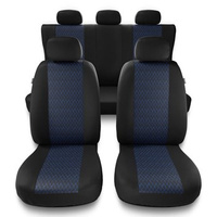 Coprisedili compatibili con Audi A1 I, II (2010-2019) - fodere sedili universali - set coprisedili auto - PF-BL