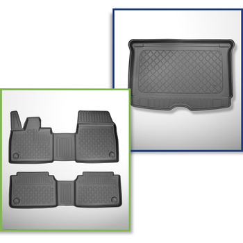 Completo di tappetini e tappetino per bagagliaio TPE per: BMW i3 11.2013-07.2022