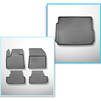 Completo di tappetini e tappetino per bagagliaio TPE per: Opel Grandland X Plug-