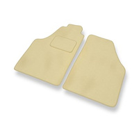 Premium tappetini auto in velluto compatibili con Fiat Idea (2003-2012) - tappeti auto beige