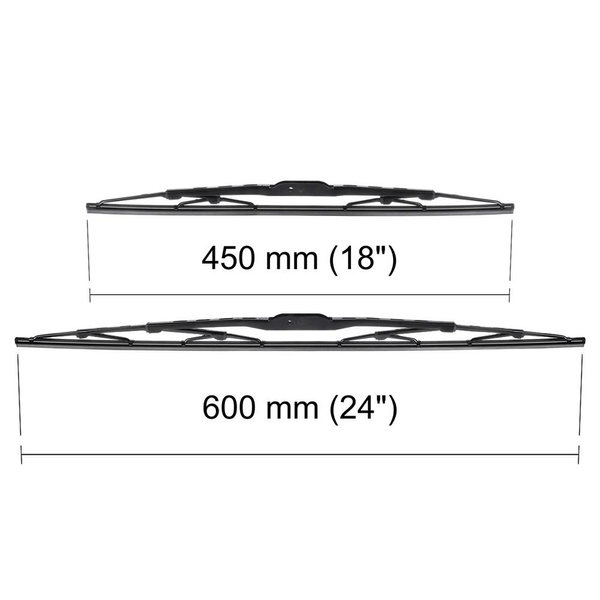 Spazzole tergicristallo anteriori compatibili con Citroen C3 I Hatchback, Cabriolet (01.2002-12.2009) - tergicristalli auto - lame tergilunotto - spazzole standard