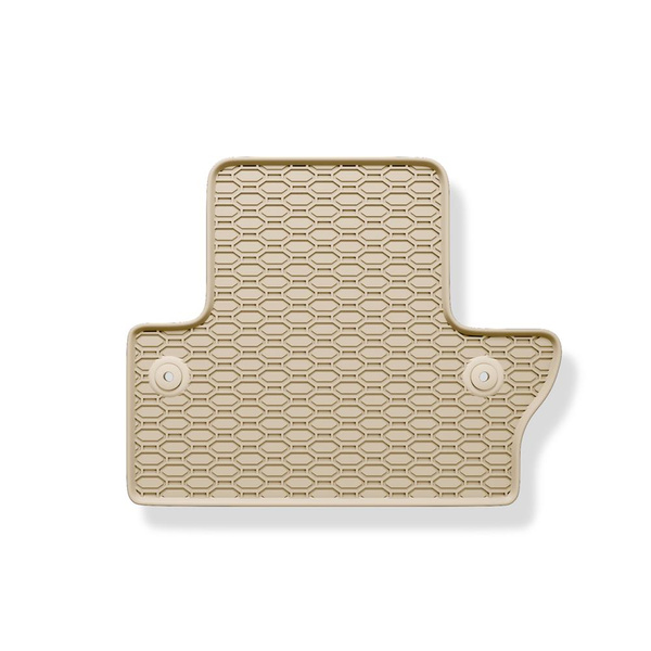Tappetini auto in gomma compatibili con Volvo S60 II Berlina (2010-2019) - tappeti gomma - beige - 4 pz.
