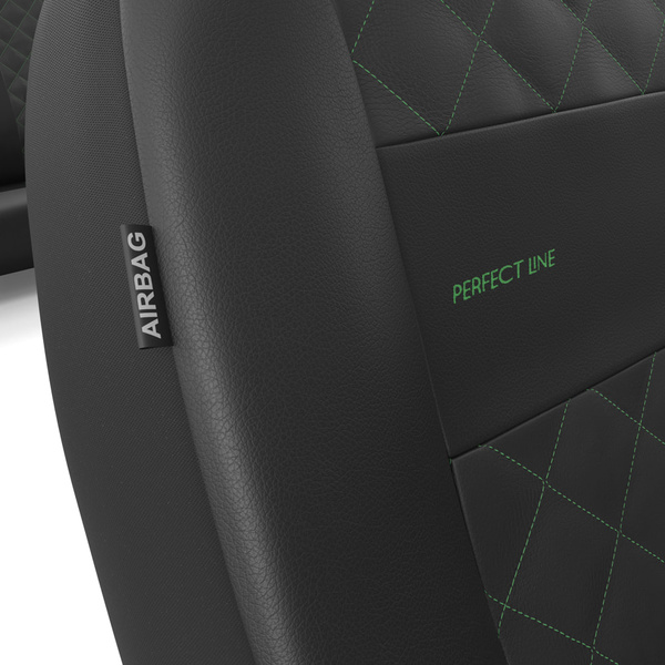 Coprisedili compatibili con Alfa Romeo 147 (2000-2010) - fodere sedili universali - set coprisedili auto - PRF-GR