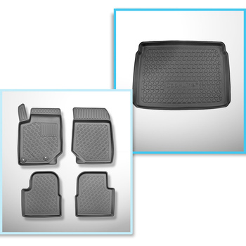 Completo di tappetini e tappetino per bagagliaio TPE per: Peugeot 2008 II 01.202