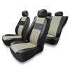 Coprisedili compatibili con Seat Leon I, II, III (1999-2019) - fodere sedili universali - set coprisedili auto - XL-BE