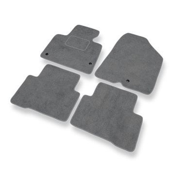 Premium tappetini auto in velluto compatibili con Hyundai Santa Fe III (2012-2018) - tappeti auto grigio