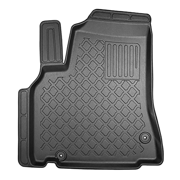 Completo di tappetini e tappetino per bagagliaio TPE per: Citroen Berlingo II 2008-08.2018 (Van) - 5 posti; no per cargo / camion; senza terza fila; senza terza fila