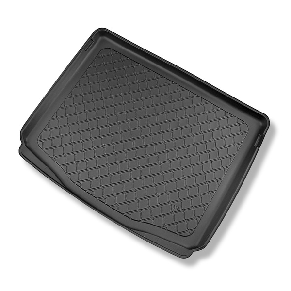 Vasca baule compatibile con Ford Kuga III SUV (04.2020-....) - con ruota di scorta o kit di riparazione; anche per gli ibridi - tappetino per bagagliaio - tappeto bagagliaio per auto