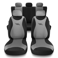 Coprisedili compatibili con Dacia Sandero I, II (2008-2019) - fodere sedili universali - set coprisedili auto - TR-S