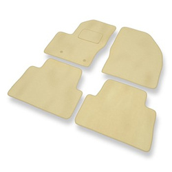 Premium tappetini auto in velluto compatibili con Ford C-Max I (2003-2010) - tappeti auto beige