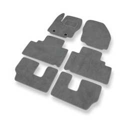 Premium tappetini auto in velluto compatibili con Ford S-Max I (2006-2015) - tappeti auto grigio