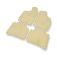 Premium tappetini auto in velluto compatibili con Nissan Navara D22 (1997-2005) - tappeti auto beige