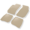 Tappetini auto in gomma compatibili con Volkswagen Passat B5 (1996-2005) - tappeti gomma - beige