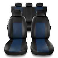 Coprisedili compatibili con Volkswagen Touareg I, II, III (2002-2019) - fodere sedili universali - set coprisedili auto - CM-BL
