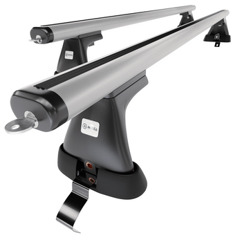 Barre portatutto in alluminio compatibili con Volkswagen Passat B7 Berlina (2010-2014) - senza punti di fissaggio di serie - portapacchi auto colore argento - portabagagli barre da tetto