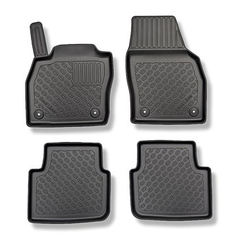Tappetini Auto in TPE compatibili con Skoda Kamiq Crossover (09.2019-....) - tappeti auto neri