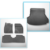 Completo di tappetini e tappetino per bagagliaio TPE per: Toyota Avensis III 01.2009-08.2018 (Berlina)