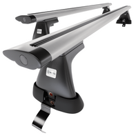 Barre portatutto in alluminio compatibili con Volkswagen Passat B7 Berlina (2010-2014) - senza punti di fissaggio di serie - portapacchi auto colore argento - portabagagli barre da tetto