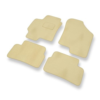 Premium tappetini auto in velluto compatibili con Hyundai Coupe III (2002-2009) - tappeti auto beige