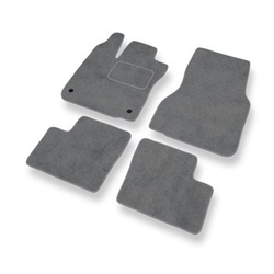 Premium tappetini auto in velluto compatibili con Smart Fortwo III (2014-2023) - tappeti auto grigio