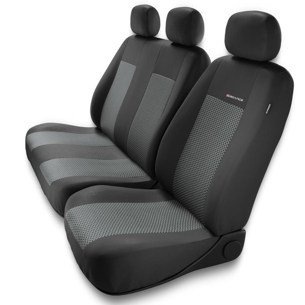 Coprisedili compatibili con Mercedes-Benz Sprinter I, II, III, IV (1995-....) - fodere sedili universali - set coprisedili auto - BE-2