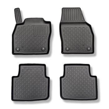 Tappetini Auto in TPE compatibili con Skoda Kamiq Crossover (09.2019-....) - tappeti auto neri