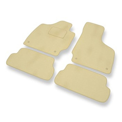 Premium tappetini auto in velluto compatibili con Audi TT II 8J (2006-2014) - tappeti auto beige