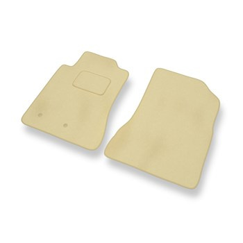 Premium tappetini auto in velluto compatibili con Ford Mustang VI (2014-2023) - tappeti auto beige