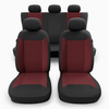Coprisedili compatibili con Alfa Romeo 166 I, II, III (1998-2007) - fodere sedili universali - set coprisedili auto - RYL-RD