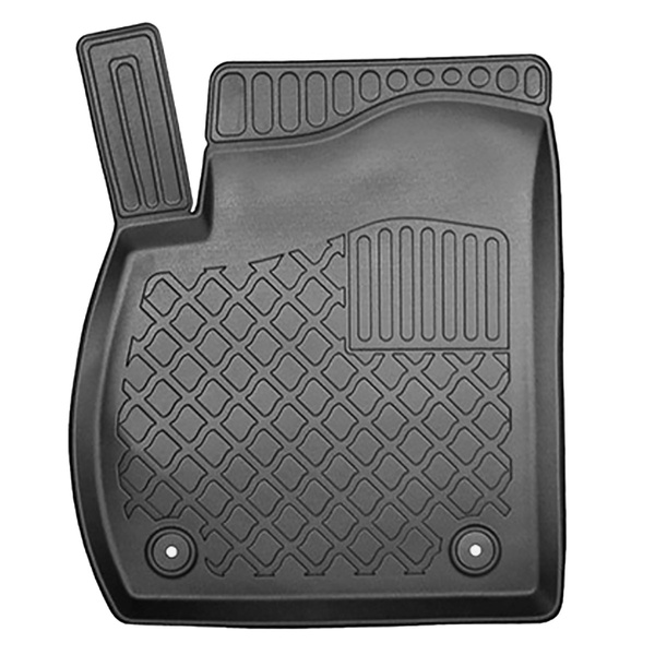 Tappetini Auto in TPE compatibili con Opel Zafira C Monovolume (01.2012-07.2019) - 5 o 7 posti; senza la terza fila di sedili - tappeti auto neri