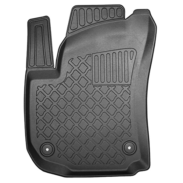 Completo di tappetini e tappetino per bagagliaio TPE per: Opel Zafira B 05.2005-2014 (Monovolume) - 7 posti; sedili 3a fila abbassati