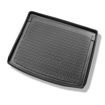 Vasca baule compatibile con Volkswagen Caddy Life, Comfortline, Trendline Station Wagon (2004-10.2020) - 5 posti; pareti del bagagliaio isolate - tappetino per bagagliaio - tappeto bagagliaio per auto