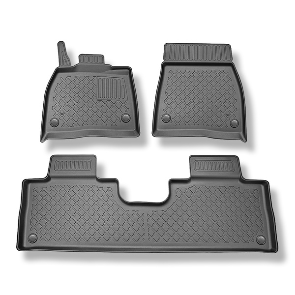 Tappetini Auto in TPE compatibili con Mercedes-Benz EQS X296 SUV (12.2022-....) - tappeti auto neri