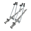 2x Portabici da tetto, Portabiciclette con barra in alluminio e chiusura a chiave - 2xM-42