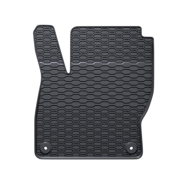 Tappetini auto in gomma compatibili con Ford Focus III Hatchback, Station Wagon, Berlina (2011-2018) - tappeti gomma - nero - 4 pz.