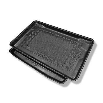 Vasca baule compatibile con Mini Clubman II Station Wagon (10.2015-....) - vano inferiore; (per vasca sotto piano di carico di bagagliaio) - tappetino per bagagliaio - tappeto bagagliaio per auto
