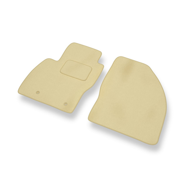 Premium tappetini auto in velluto compatibili con Ford Focus II Hatchback, Station Wagon, Berlina (2005-2010) - tappeti auto beige