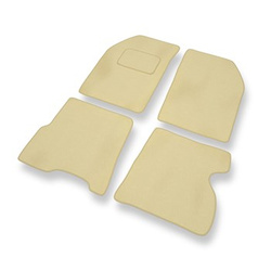 Premium tappetini auto in velluto compatibili con Renault Kangoo I Van (1997-2007) - tappeti auto beige