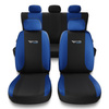 Coprisedili compatibili con Alfa Romeo Giulietta (2010-2020) - fodere sedili universali - set coprisedili auto - TG-BL
