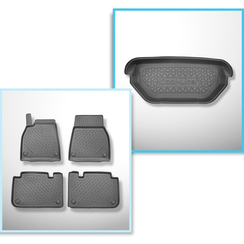 Completo di tappetini e tappetino per bagagliaio TPE per: Tesla Model S 0 01.202