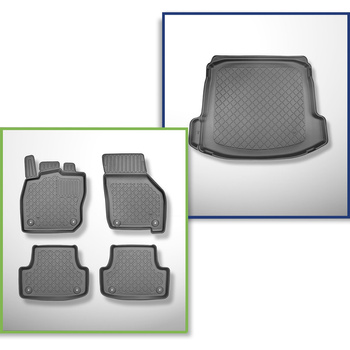 Completo di tappetini e tappetino per bagagliaio TPE per: Audi A3 8Y 04.2020-...