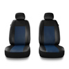 Coprisedili anteriori compatibili con Volkswagen Touran I, II, III (2003-2019) - fodere sedili universali - set coprisedili auto - 2CM-BL