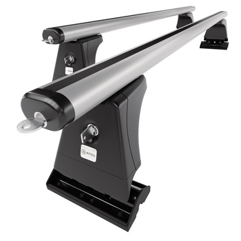 Barre portatutto in alluminio compatibili con Peugeot 207 Hatchback (2006-2012) - con punti di fissaggio di serie - portapacchi auto colore argento - portabagagli barre da tetto
