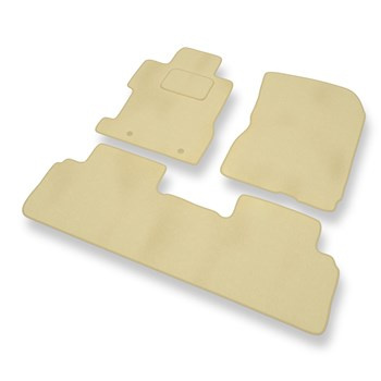 Premium tappetini auto in velluto compatibili con Honda Civic VIII (4 porte) (2006-2011) - tappeti auto beige