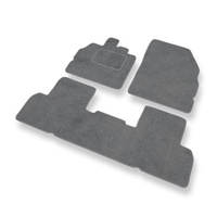 Premium tappetini auto in velluto compatibili con Renault Scenic III (2009-2016) - tappeti auto grigio