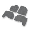 Premium tappetini auto in velluto compatibili con Toyota Yaris II Hatchback, Berlina (2005-2010) - tappeti auto grigio
