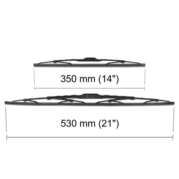 Spazzole tergicristallo anteriori compatibili con Nissan Micra K13 Hatchback, Cabriolet (07.2010-2017) - tergicristalli auto - lame tergilunotto - spazzole standard