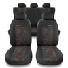 Coprisedili compatibili con Mazda 626 III, IV, V (1987-2002) - fodere sedili universali - set coprisedili auto - UNE-RD