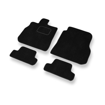 Premium tappetini auto in velluto compatibili con Mitsubishi Eclipse IV (2006-2011) - tappeti auto nero